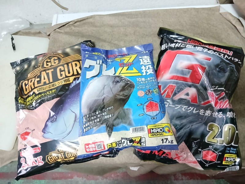 今回使用したヒロキューの集魚材